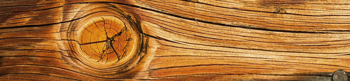 Laminētas fototapetes virtuvei - Koka mezgls  (260x60 cm) Art4home
