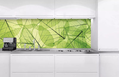 Fototapetes virtuvei ar lamināciju, pašlīmējošas plēve un flizelīns - Lapu dzīslas  (180x60 cm) Art4home