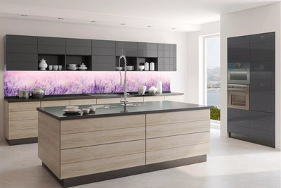 Fototapetes virtuvei ar lamināciju, pašlīmējošas plēve un flizelīns - Lavanda (350x60 cm) Art4home
