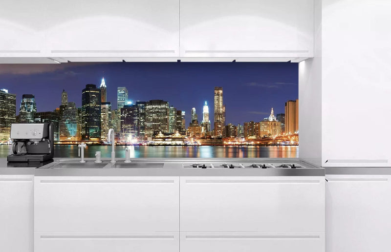 Fototapetes virtuvei ar lamināciju, pašlīmējošas plēve un flizelīns - Manhetena  (180x60 cm) Art4home