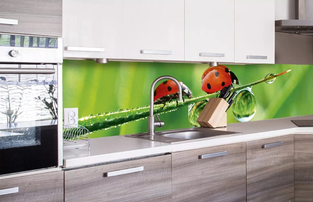 Laminētas pašlīmējošas fototapetes virtuvei - Mārīte (260x60 cm) Art4home