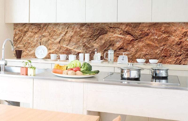 Fototapetes virtuvei ar lamināciju, pašlīmējošas plēve un flizelīns - Marmors (350x60 cm) Art4home