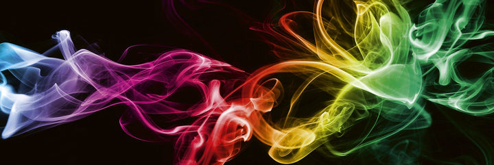 Pašlīmējošas fototapetes virtuvei - Melni dūmi  (180x60 cm) Art4home