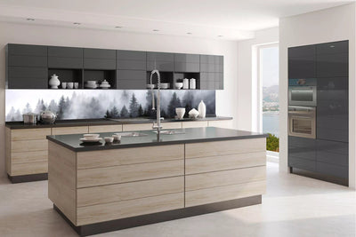 Fototapetes virtuvei ar lamināciju, pašlīmējošas plēve un flizelīns - Migla (350x60 cm) Art4home