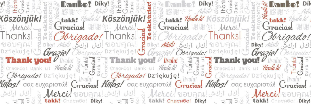 Pašlīmējošas fototapetes virtuvei - Paldies  (180x60 cm) Art4home
