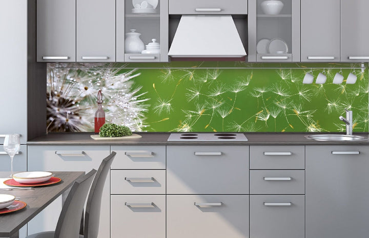 Pašlīmējošas fototapetes virtuvei - Pienene  (260x60 cm) Art4home