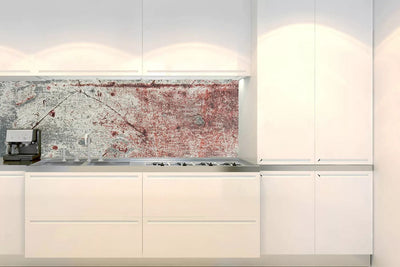 Fototapetes virtuvei ar lamināciju, pašlīmējošas plēve un flizelīns - Rustikāla akmens siena (180x60 cm) Art4home