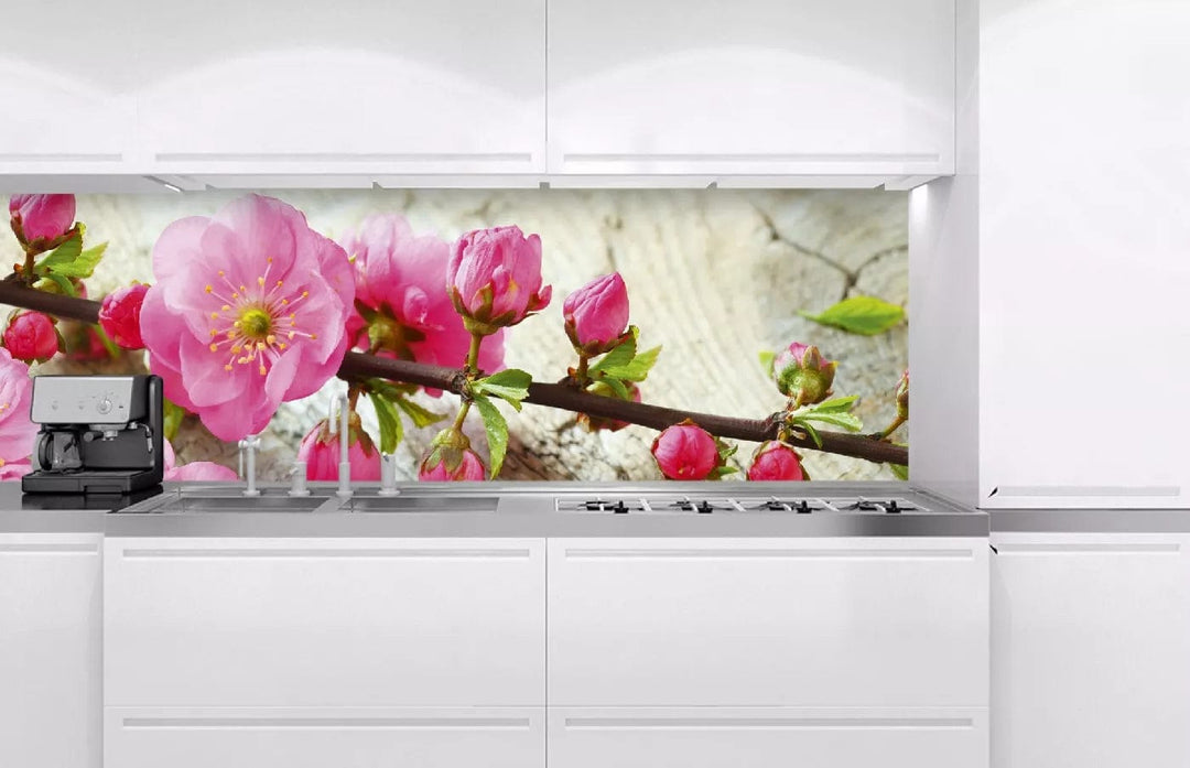 Pašlīmējošas fototapetes virtuvei - Sakura  (180x60 cm) Art4home