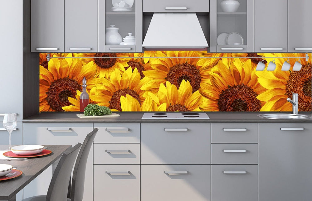 Pašlīmējošas fototapetes virtuvei - Saulgrieze   (260x60 cm) Art4home