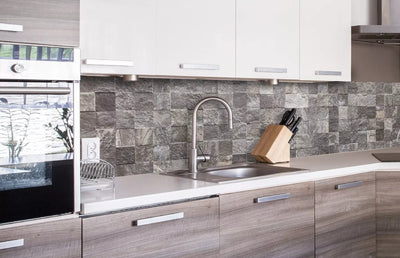 Fototapetes virtuvei ar lamināciju, pašlīmējošas plēve un flizelīns - Sienas flīzes  (260x60 cm) Art4home