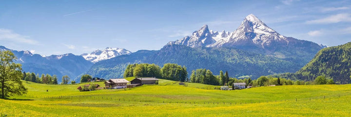 Pašlīmējošas fototapetes virtuvei - Skats uz Alpēm (180x60 cm) Art4home
