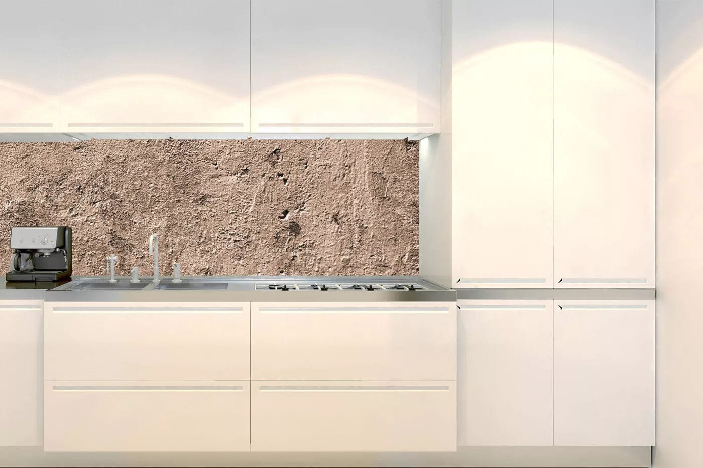 Pašlīmējošas fototapetes virtuvei - Strukturēta siena (180x60 cm) Art4home
