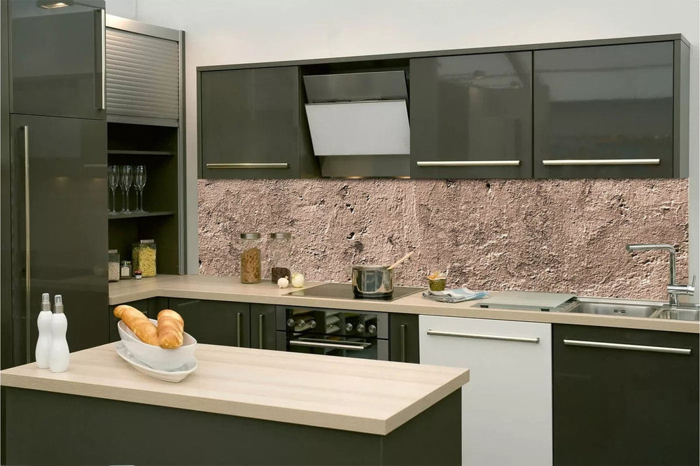 Pašlīmējošas fototapetes virtuvei - Strukturēta siena (260x60 cm) Art4home