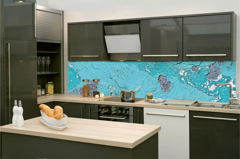 Fototapetes virtuvei ar lamināciju, pašlīmējošas plēve un flizelīns - Vecā siena (260x60 cm) Art4home