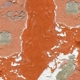 Pašlīmējošas fototapetes virtuvei - Vecā siena (sarkanbrūna) (260x60 cm) Art4home
