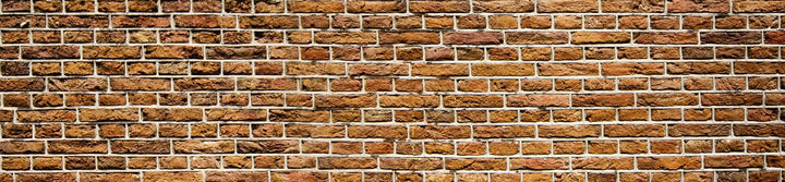 Pašlīmējošas fototapetes virtuvei - Vecs ķieģelis  (260x60 cm) Art4home
