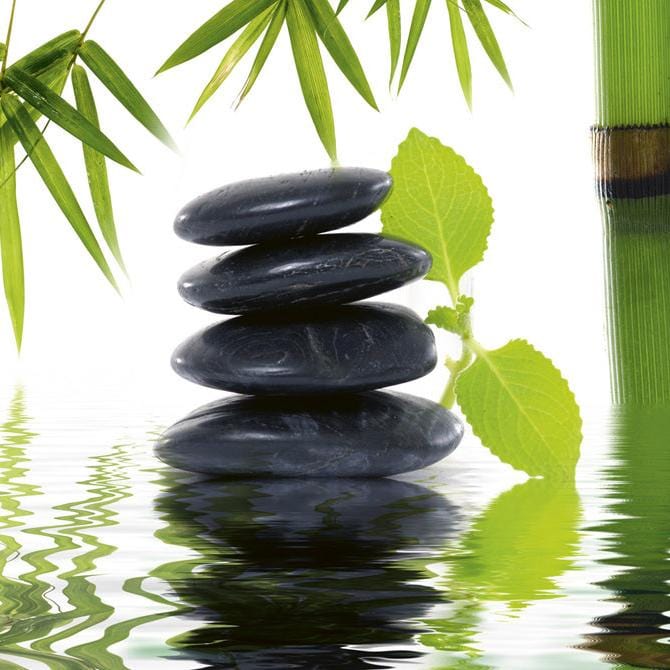 Fototapetes virtuvei ar lamināciju - Zen akmeņi  (260x60 cm) Art4home