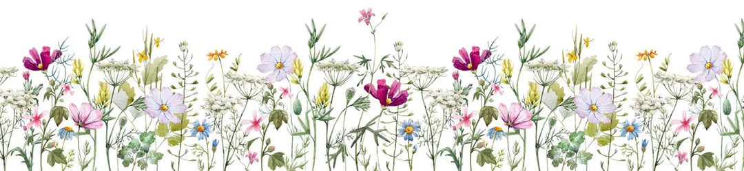 Pašlīmējošas fototapetes virtuvei - Ziedu motīvs (260x60 cm) Art4home