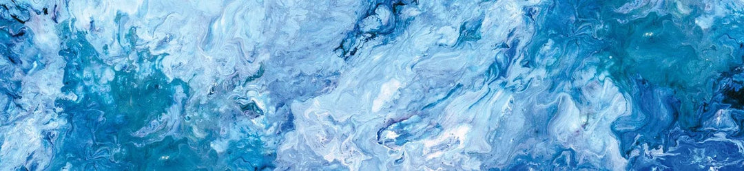 Pašlīmējošas fototapetes virtuvei - Zila abstrakcija (260x60 cm) Art4home