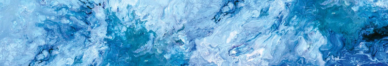 Fototapetes virtuvei ar lamināciju, pašlīmējošas plēve un flizelīns - Zila abstrakcija (350x60 cm) Art4home