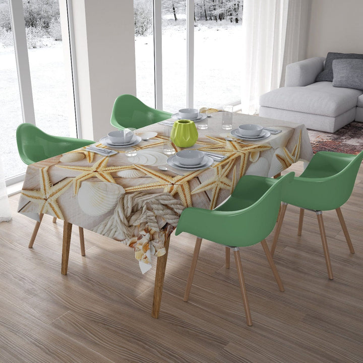 Galdauts ar jūras zvaigznēm - jūras tematika uz galda Home Trends