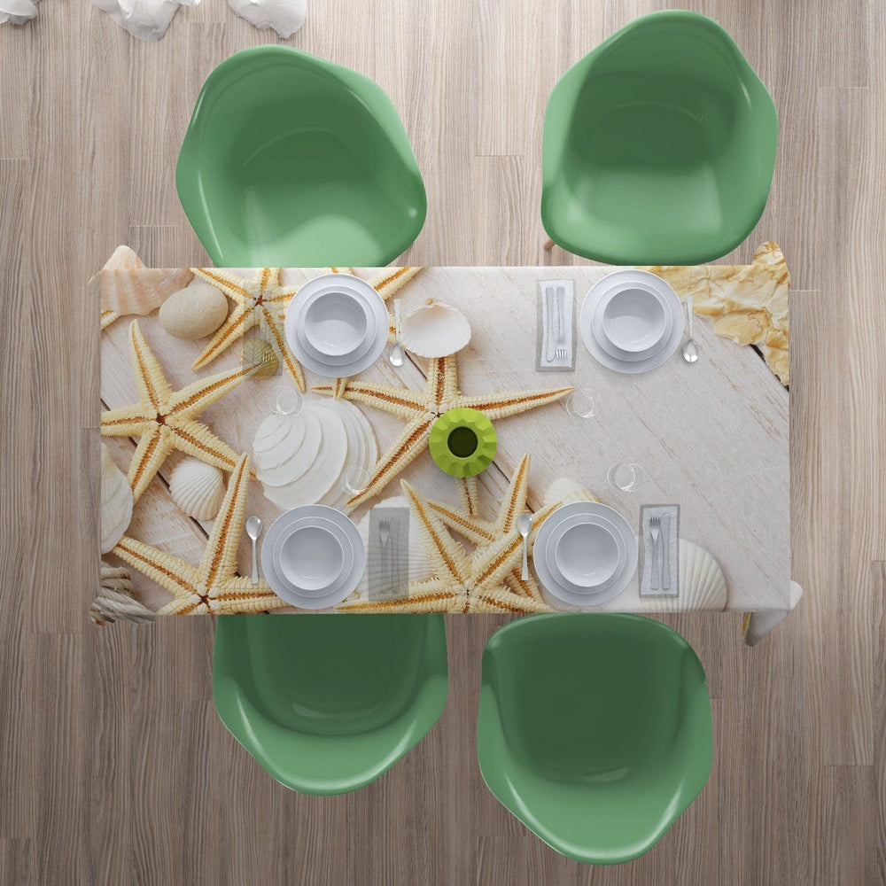 Galdauts ar jūras zvaigznēm - jūras tematika uz galda Home Trends