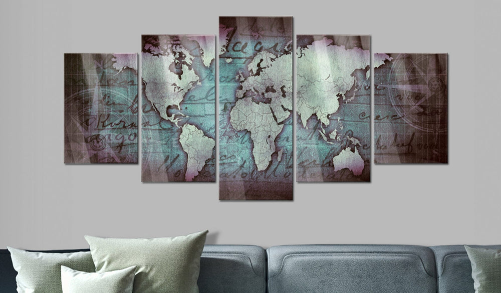 Akrila stikla glezna - Akrila estampi - Bronzas karte II Artgeist