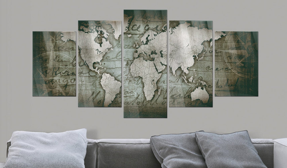 Akrila stikla glezna - Akrila estampi - Bronzas karte III Artgeist