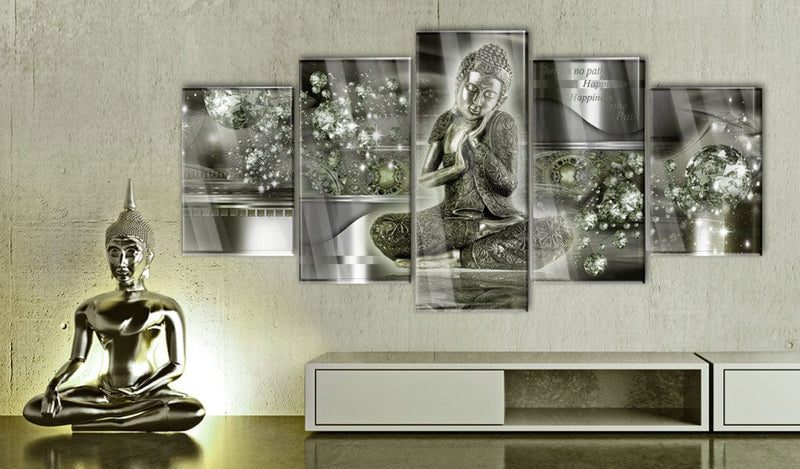 Glezna uz akrila stikla - Smaragda Buda Artgeist