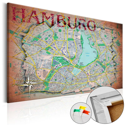 Hamburga [Korķa tāfele] Tapetenshop.lv