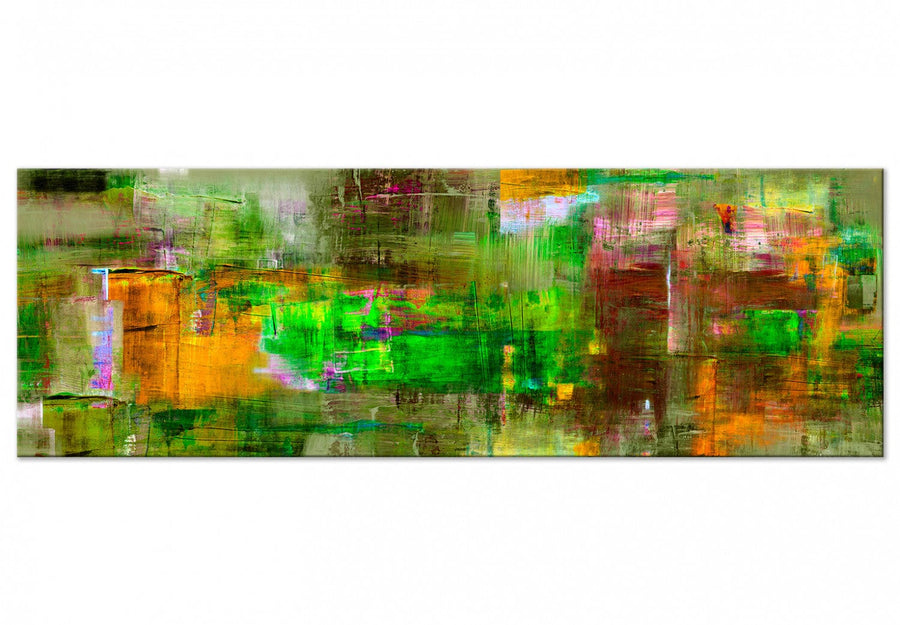 Glezna - ar abstrakciju - Zaļā zeme (x 1) G-ART.
