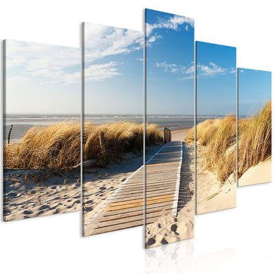 Canva with sea view - Lonely Beach (5 parts), 142061 G-ART.