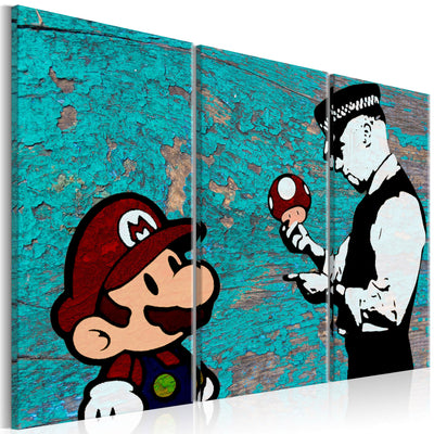 Painting - Banky: A cracked color (x 3) g -art