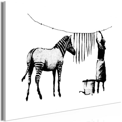 Glezna Banksy: Zebras mazgāšana (1 daļa) Plata Tapetenshop.lv.