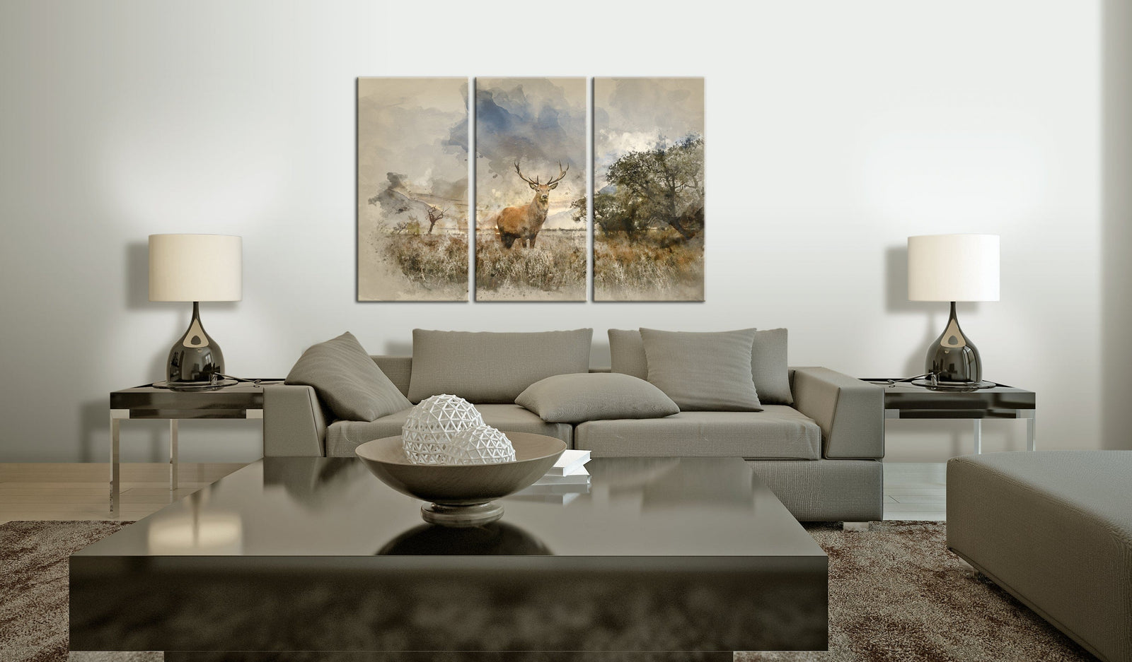 Glezna - Brieži laukā I G-ART.