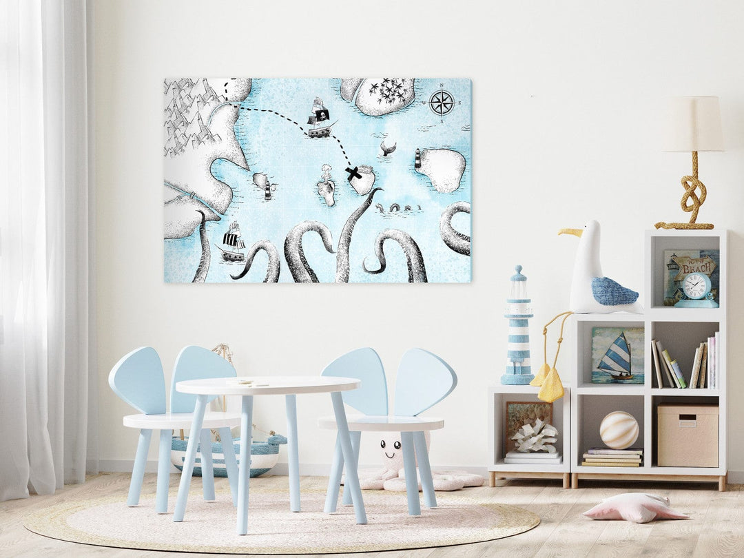 Glezna ar dārgumu karti - bērnuistabai G-ART.