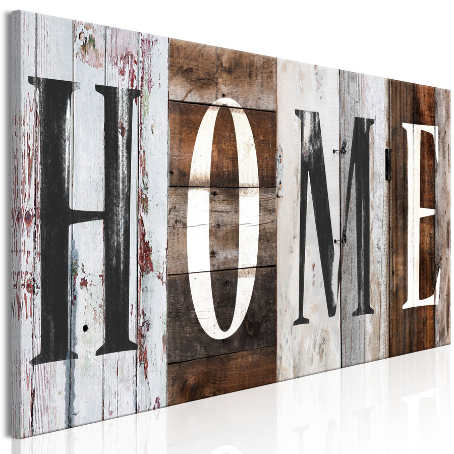 Glezna - Dekoratīvais dēlis: HOME (x 1) G-ART.