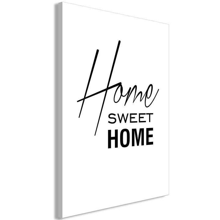 Glezna - Home Sweet Home - melnbalta versdija (x 1) G-ART.