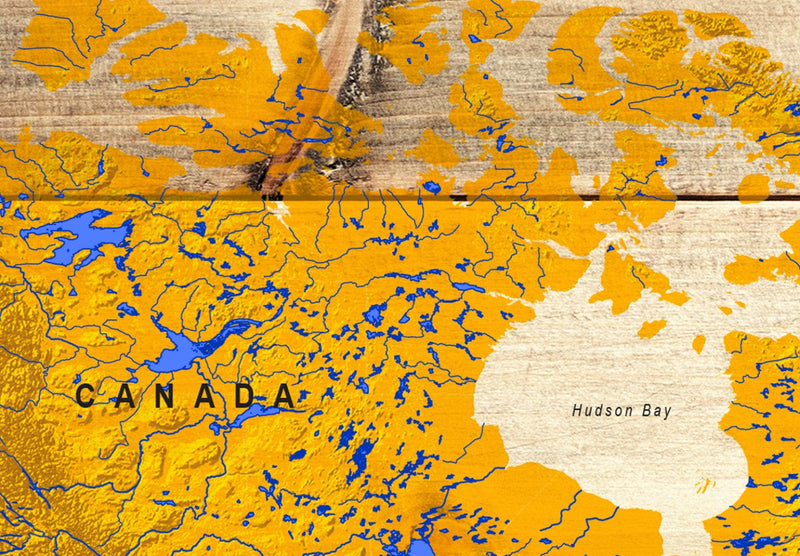 Kanva - Karte uz koka: Krāsaini ceļojumi, 97517 G-ART.