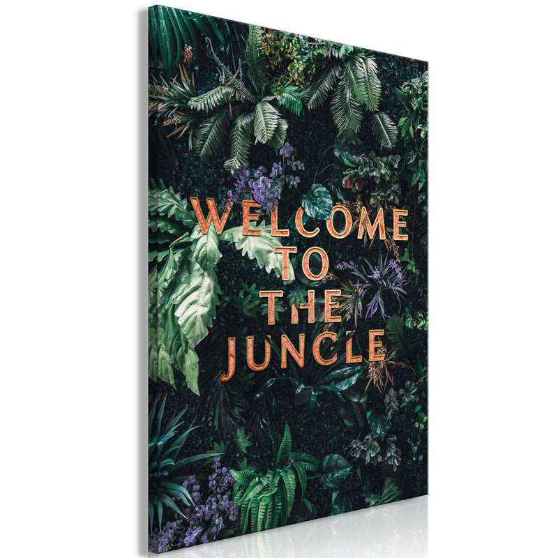 Glezna Laipni lūgti Džungļos (1 daļa) Vertikāla 40x60 cm / DELUXE m-C-0420-b-a-40x60