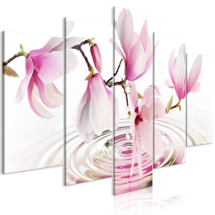 Glezna - Magnolijas virs ūdens , (x 5), rozā, 123643 G-ART