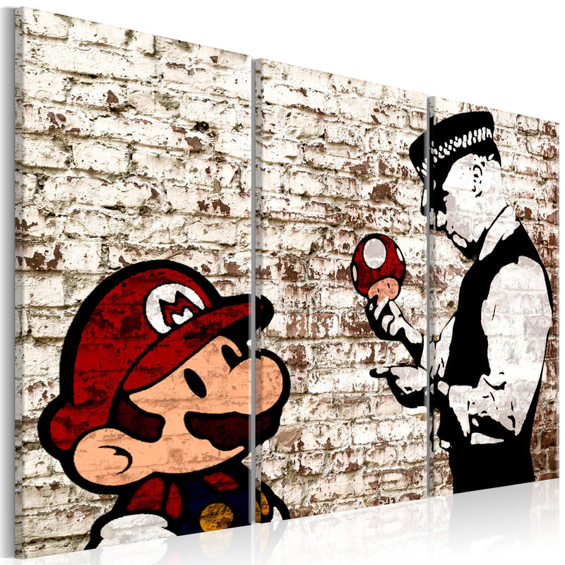 Glezna Mario Bros: Siena (3 daļas, horizontāla) Tapetenshop.lv.