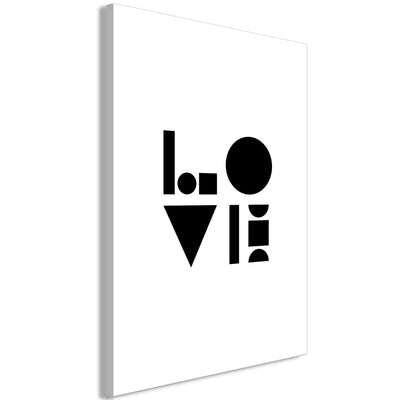 Kanva Melna, balta un mīlestība (1 daļa) Vertikāla G-ART.