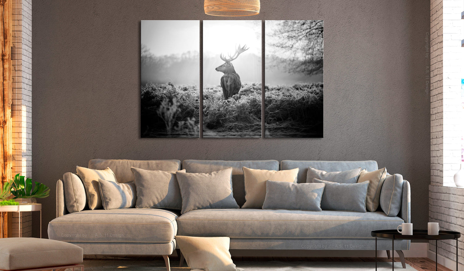 Glezna - Melnbalts briedis I G-ART