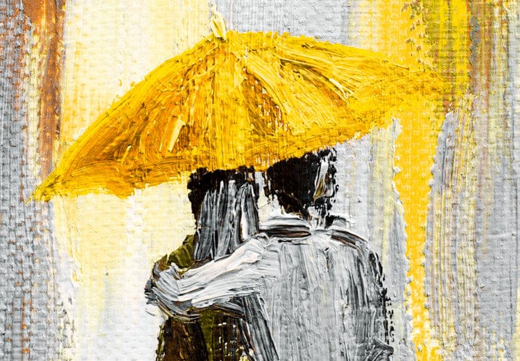 Glezna Mīlestība zem lietussarga (1-daļīga), dzeltenā krāsā Tapetenshop.lv.