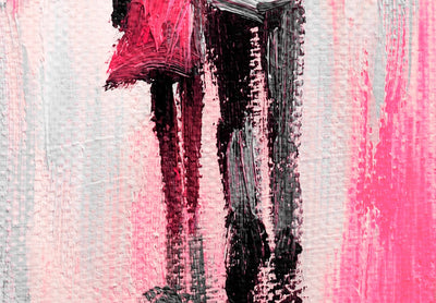 Glezna Mīlestība zem lietussarga (1-daļīga), rozā krāsā Tapetenshop.lv.