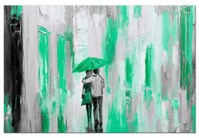 Painting with a parite under the umbrella, 1-part, yellow G-art.
