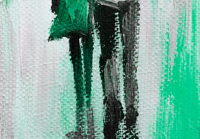 Glezna Mīlestība zem lietussarga (1-daļīga), zaļā krāsā Tapetenshop.lv.