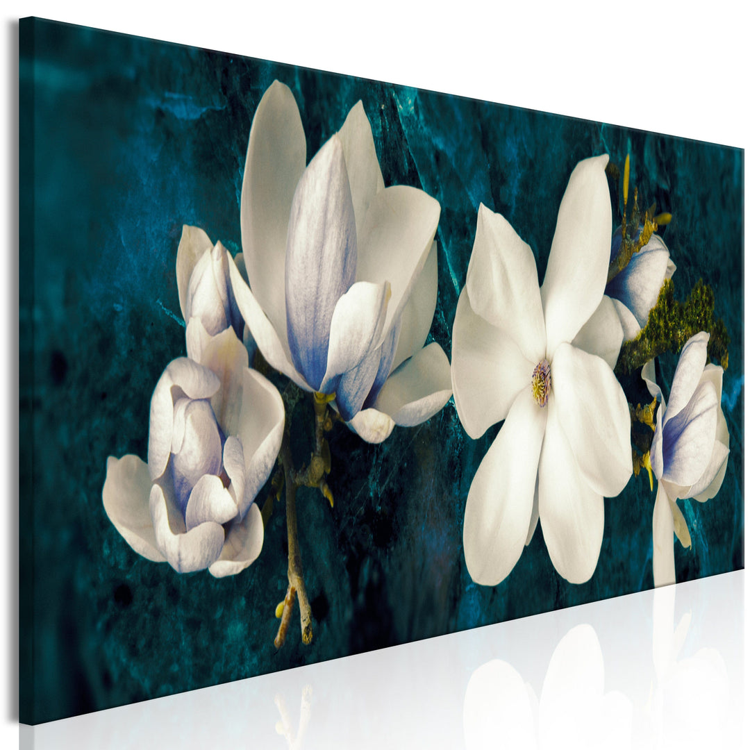Glezna - Modernā magnolija (x 1), tirkīza G-ART.