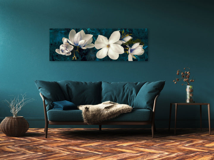 Glezna - Modernā magnolija (x 1), tirkīza G-ART.